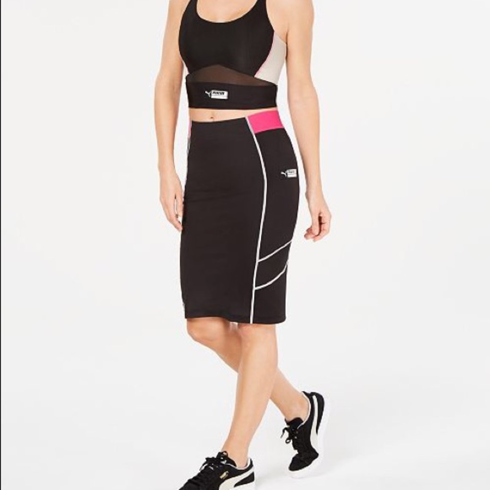 Mesh puma skirt set